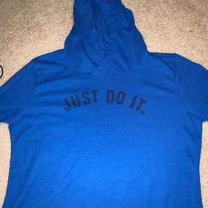 nike long sleeve hooded top